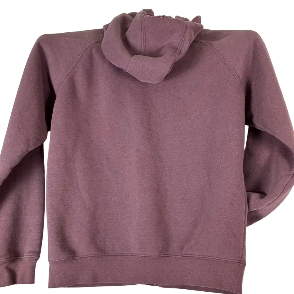 Carhartt Womens Hoodie Size Small Purple Full Zip Sweatshirt Logo Pocket‎ Cozy - Picture 6 of 11